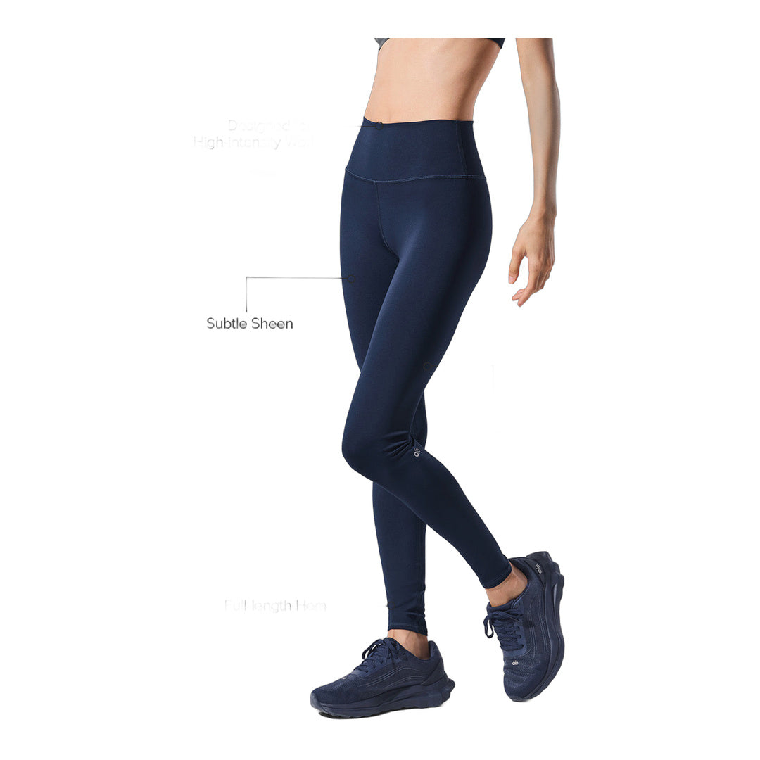 alo High-Waist Airlift Legging - Navy by Alo Yoga