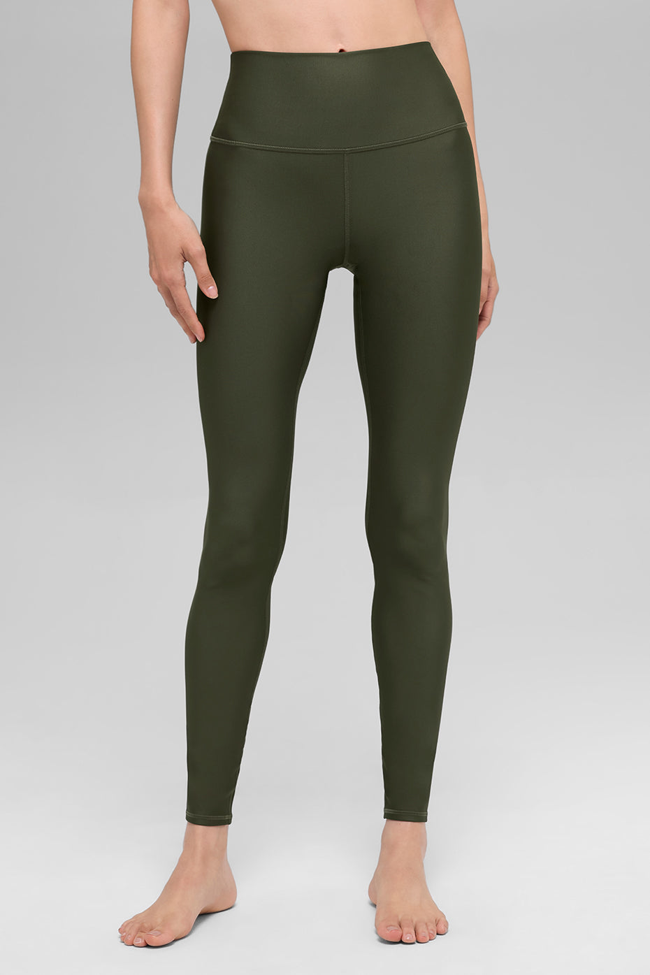 High-Waist Airlift Legging - Green Olive (W5561R)