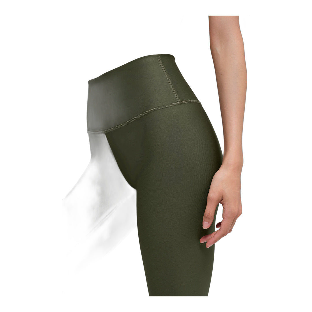 alo High-Waist Airlift Legging - Green Olive by Alo Yoga