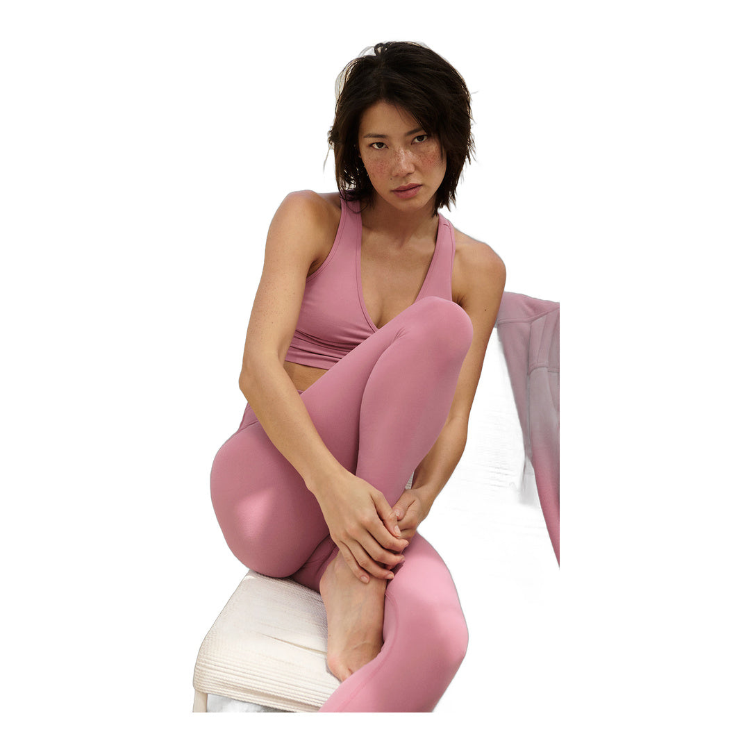 alo 7/8 High-Waist Airbrush Legging - Pink Wild Rose by Alo Yoga