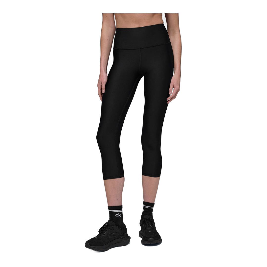 alo High-Waist Airlift Capri - Black by Alo Yoga