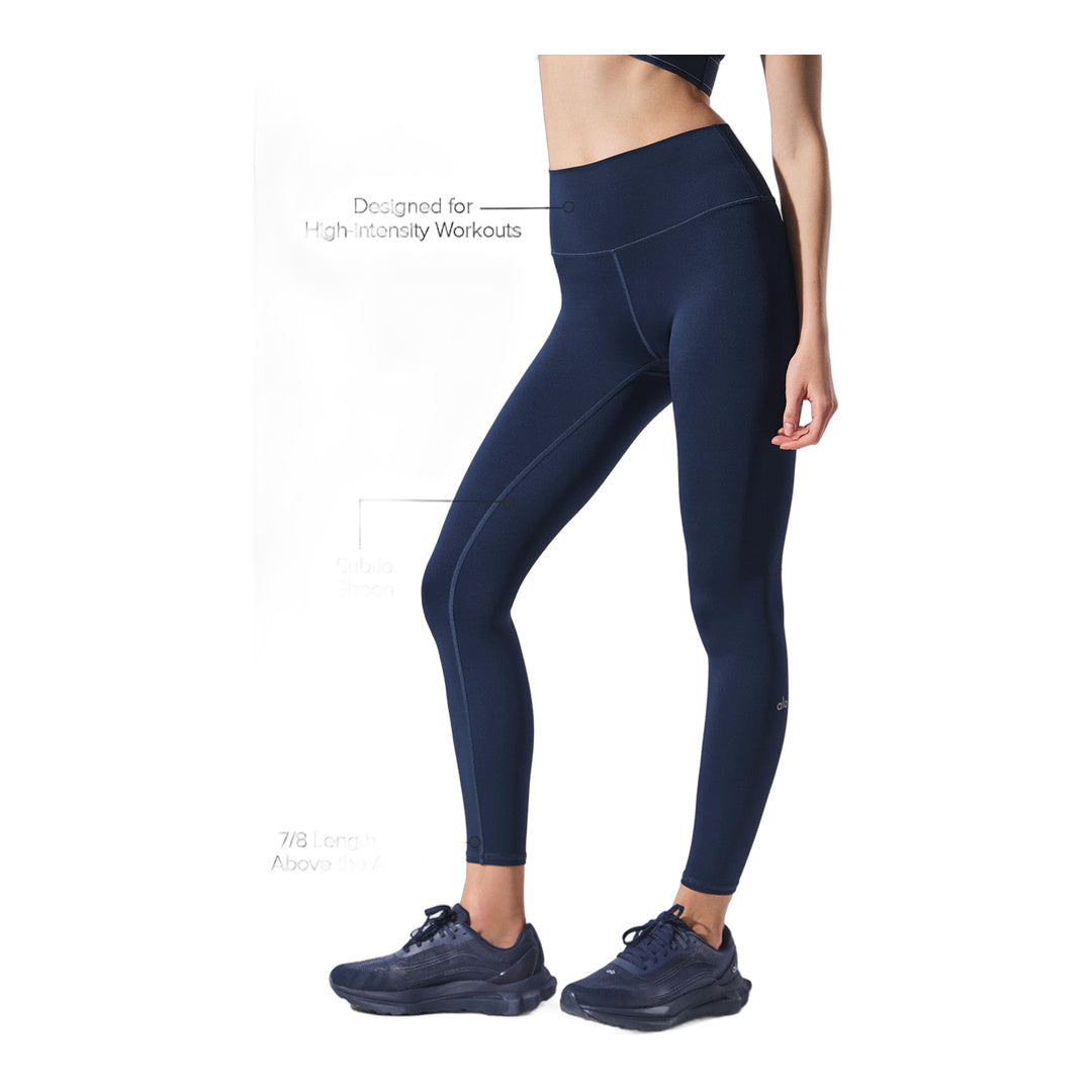 alo 7/8 High-Waist Airlift Legging - Navy by Alo Yoga