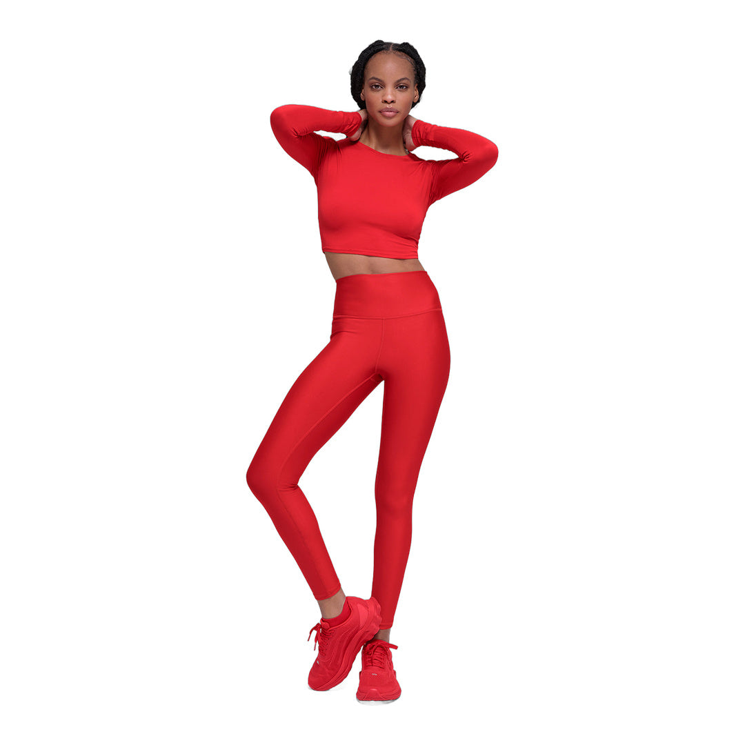 alo 7/8 High-Waist Airlift Legging - Bright Red by Alo Yoga