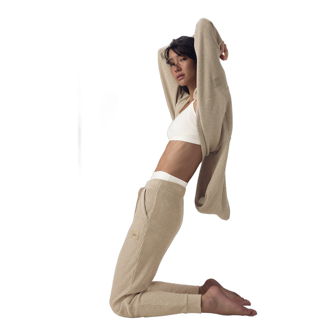 alo Muse Sweatpant - Gravel Heather by Alo Yoga