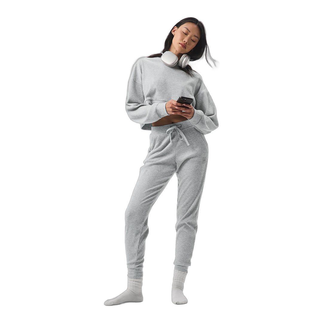 alo Muse Sweatpant - Athletic Heather Grey by Alo Yoga