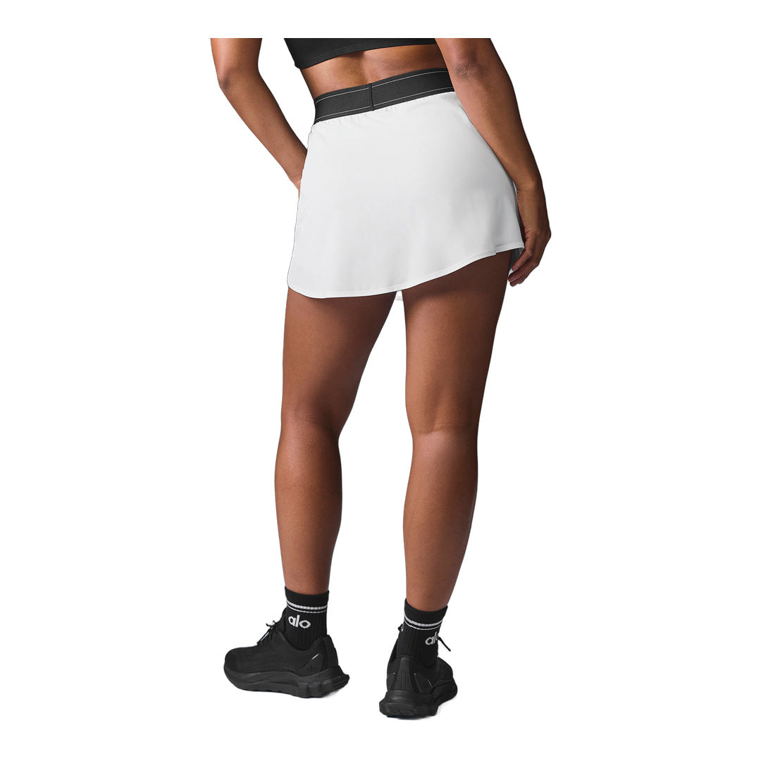 alo Match Point Tennis Skirt - White by Alo Yoga