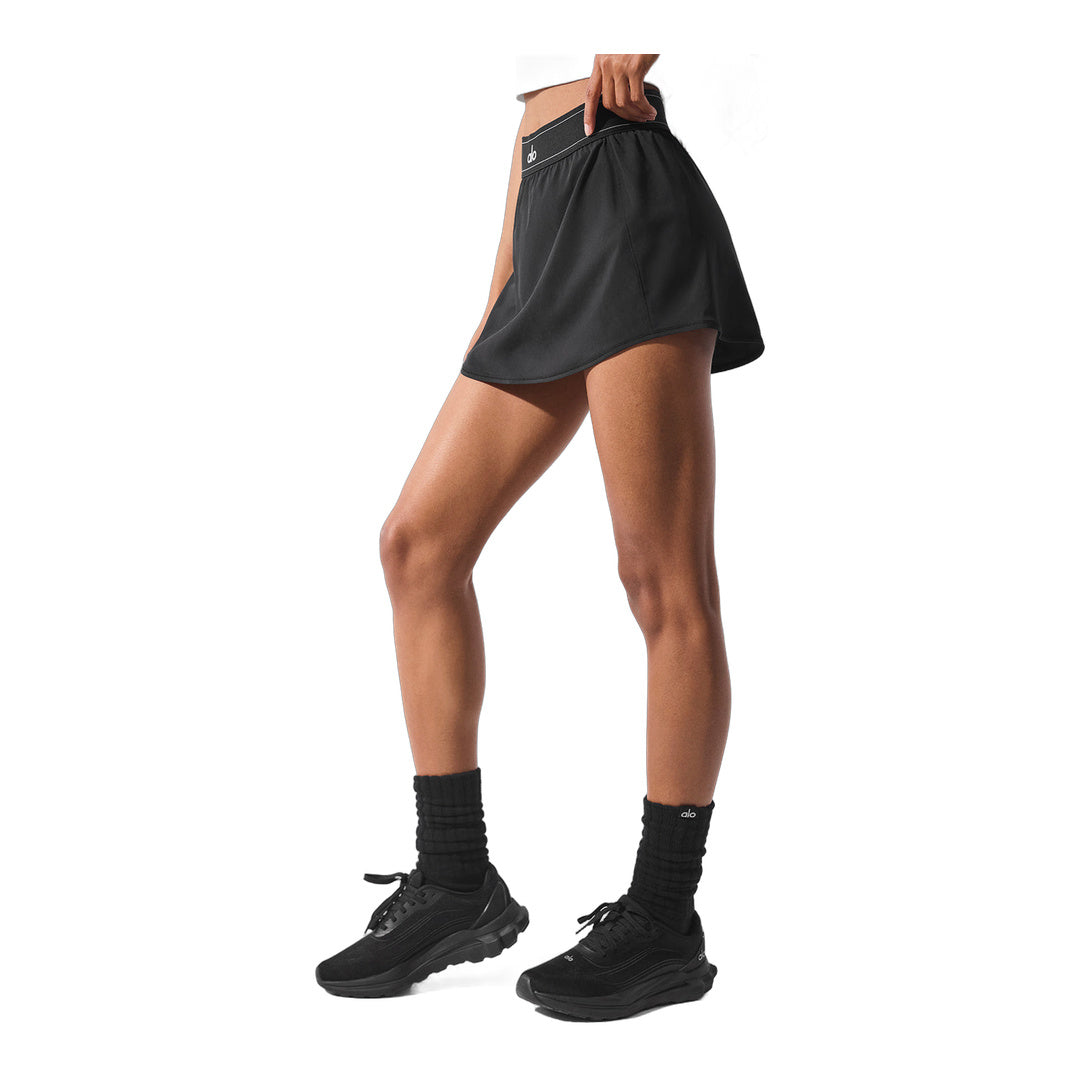 alo Match Point Tennis Skirt - Black by Alo Yoga