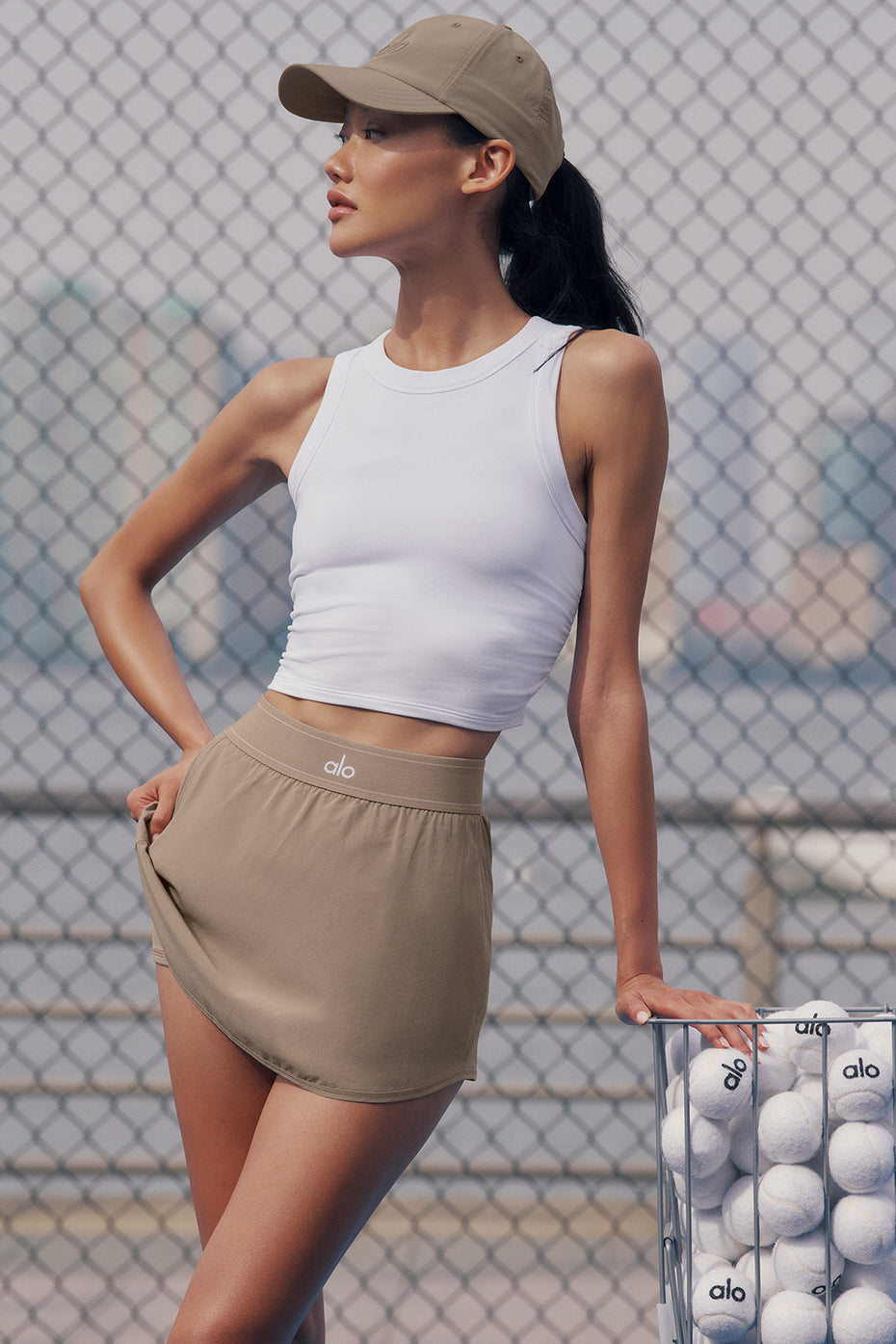Match Point Tennis Skirt - Gravel (W6240R)