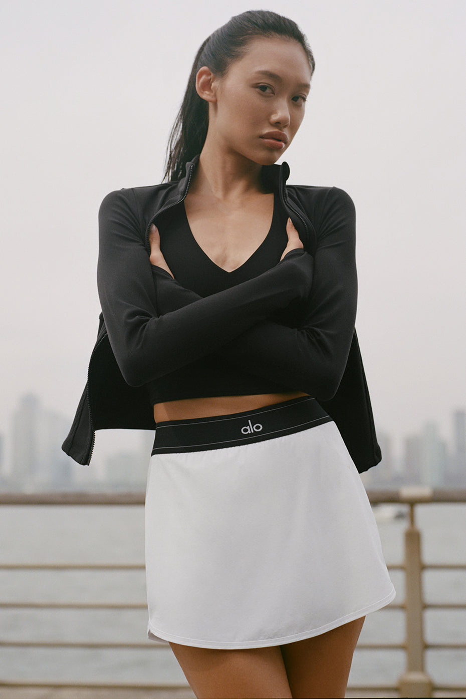 Match Point Tennis Skirt - White (W6240R)