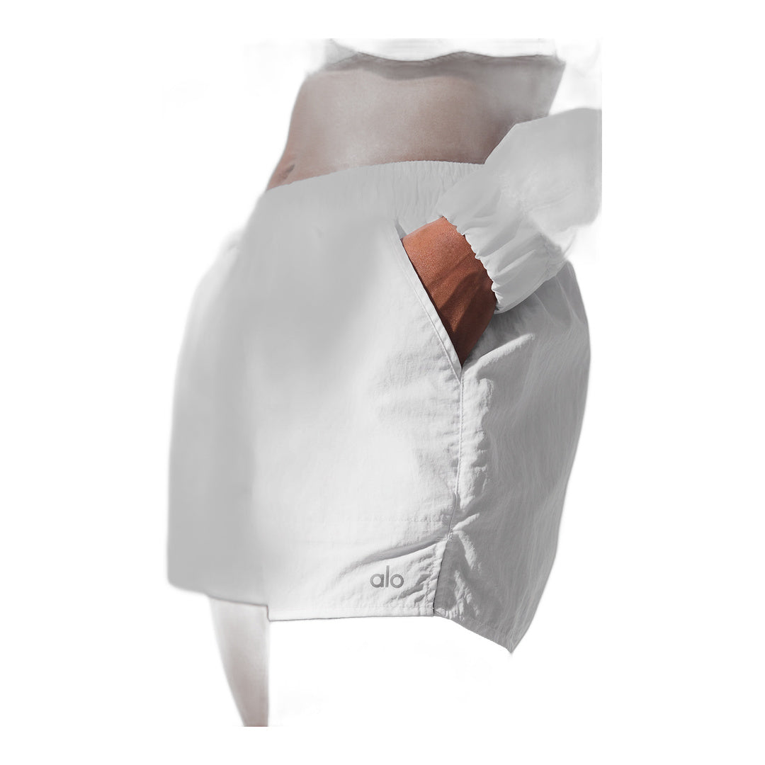 alo Alumni Short - White by Alo Yoga