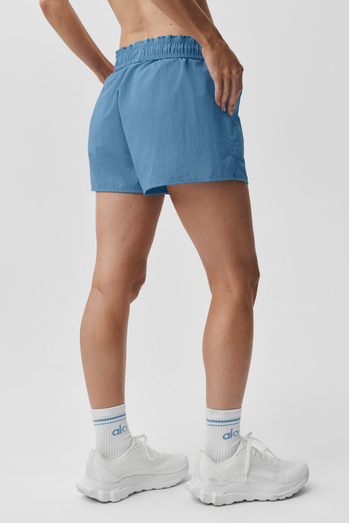 Alo Yoga Alumni Short in California Blue, product image 2 of 4
