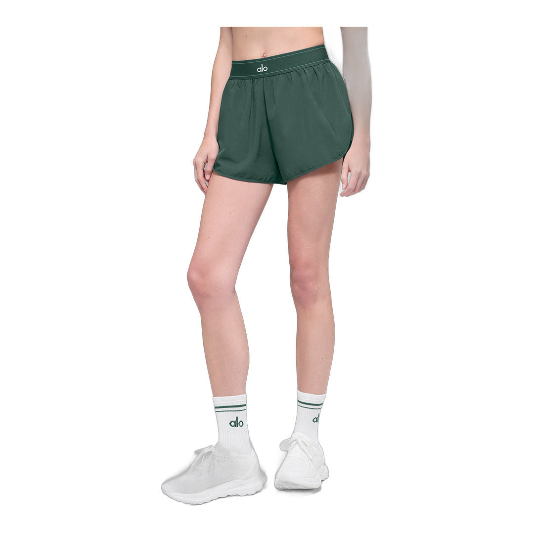 alo Match Point Short - Clover Green by Alo Yoga