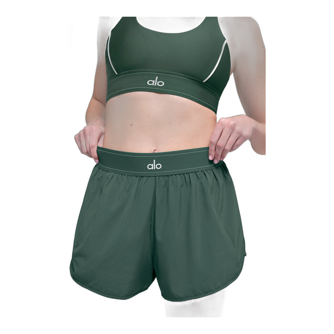 alo Match Point Short - Clover Green by Alo Yoga