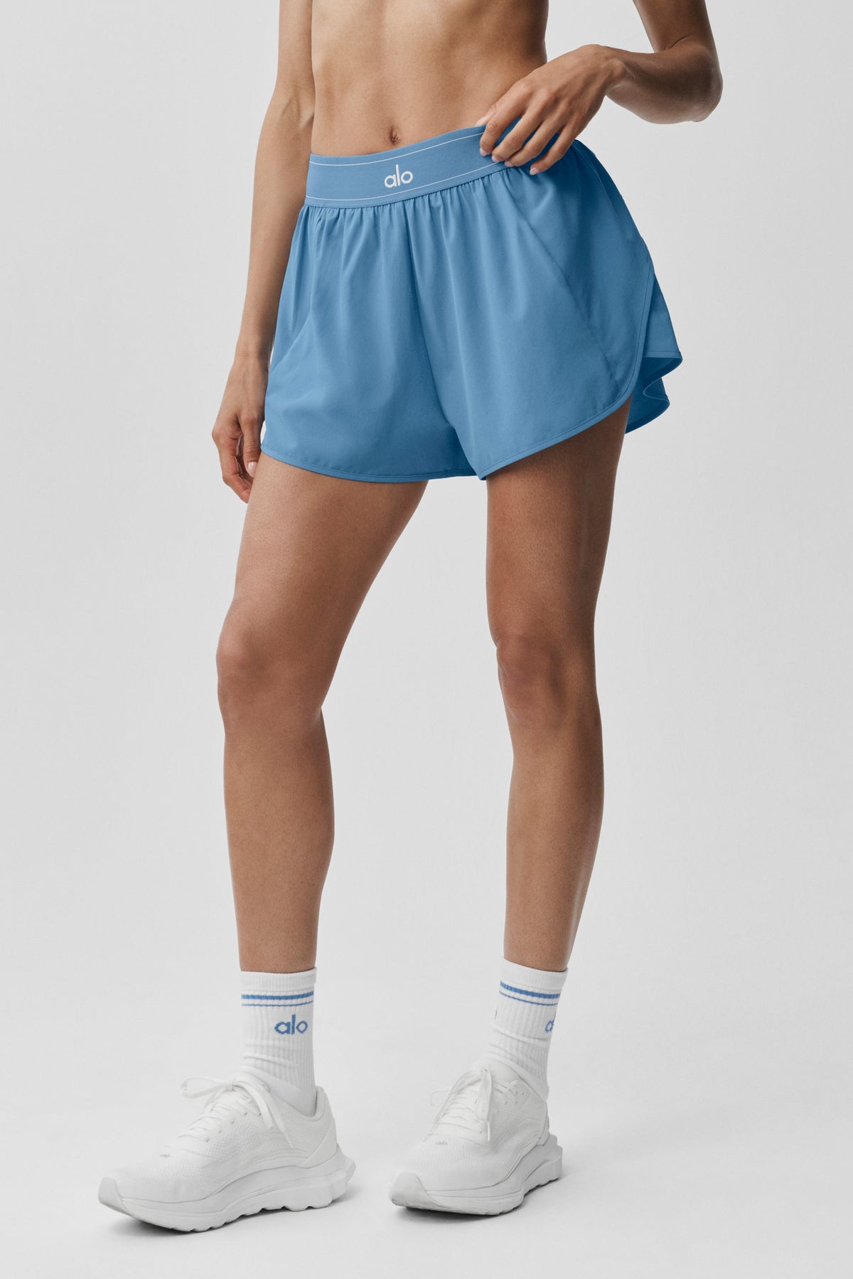 Alo Yoga Match Point Short in California Blue, product image 3 of 4