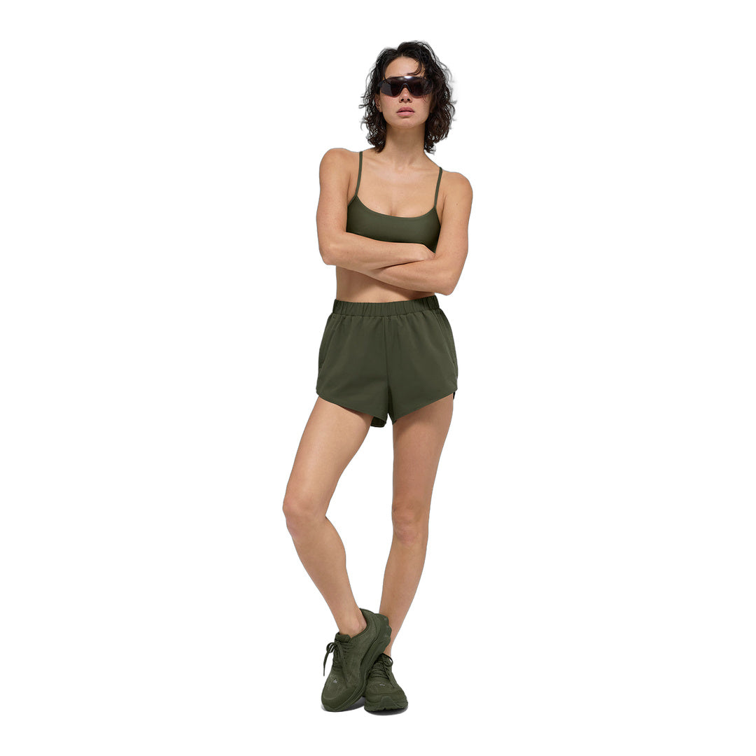 alo Playmaker Dolphin Short - Green Olive by Alo Yoga