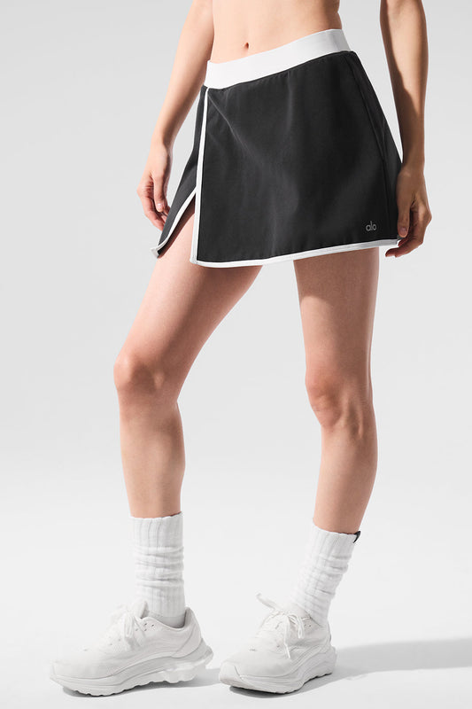 Airbrush Streamlined Skirt - Black/White (W6429R)