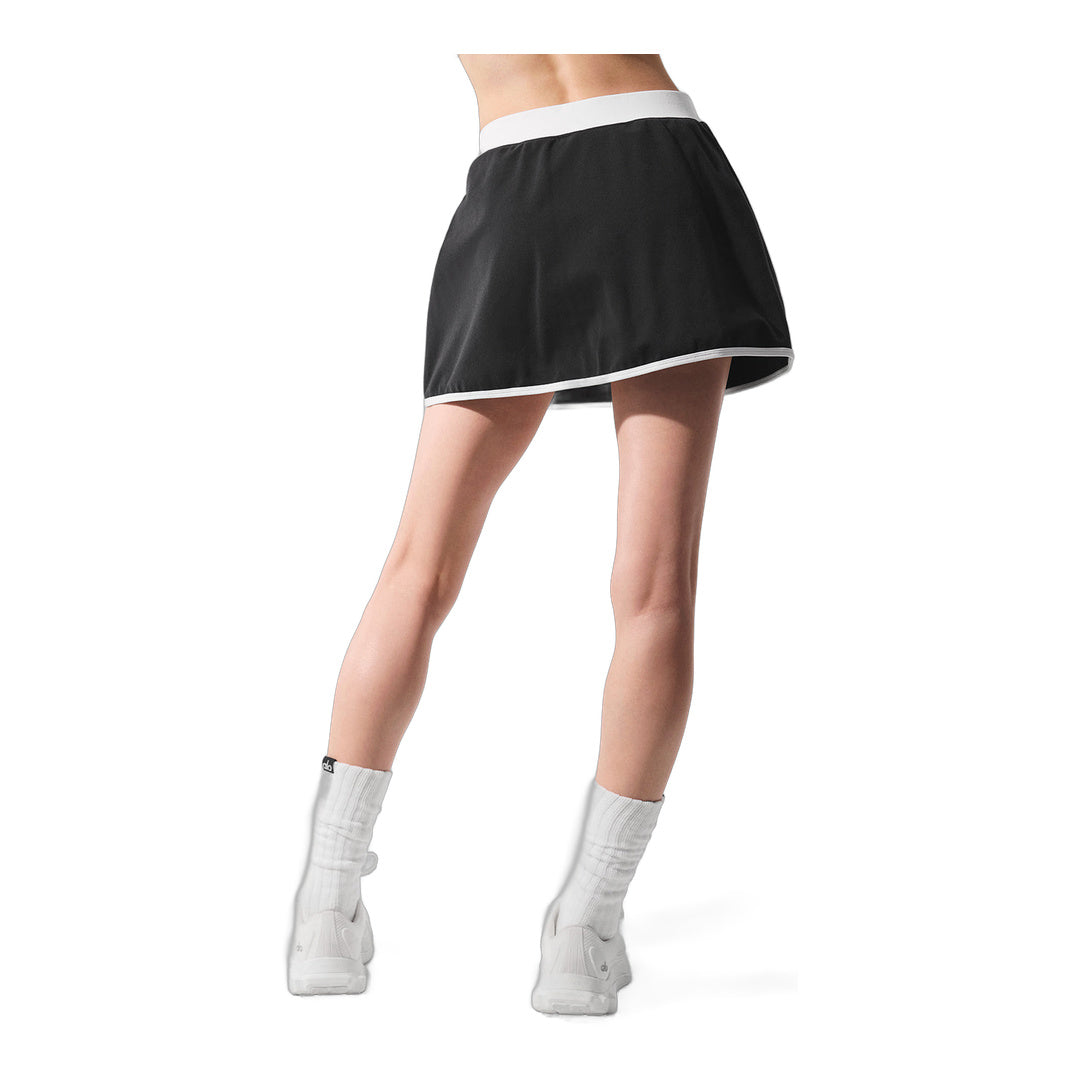 alo Airbrush Streamlined Skirt - Black/White by Alo Yoga