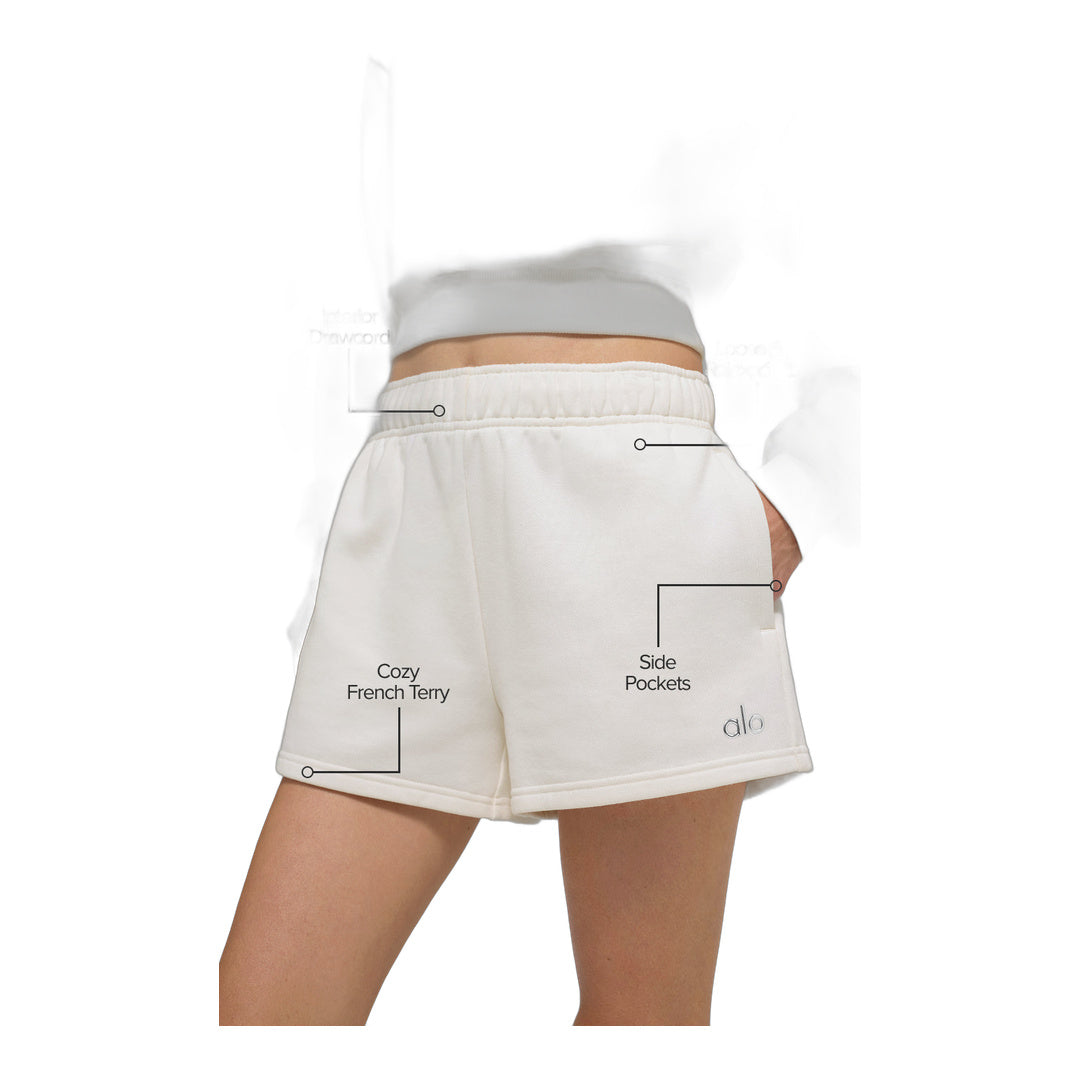 alo Accolade Short - Ivory by Alo Yoga