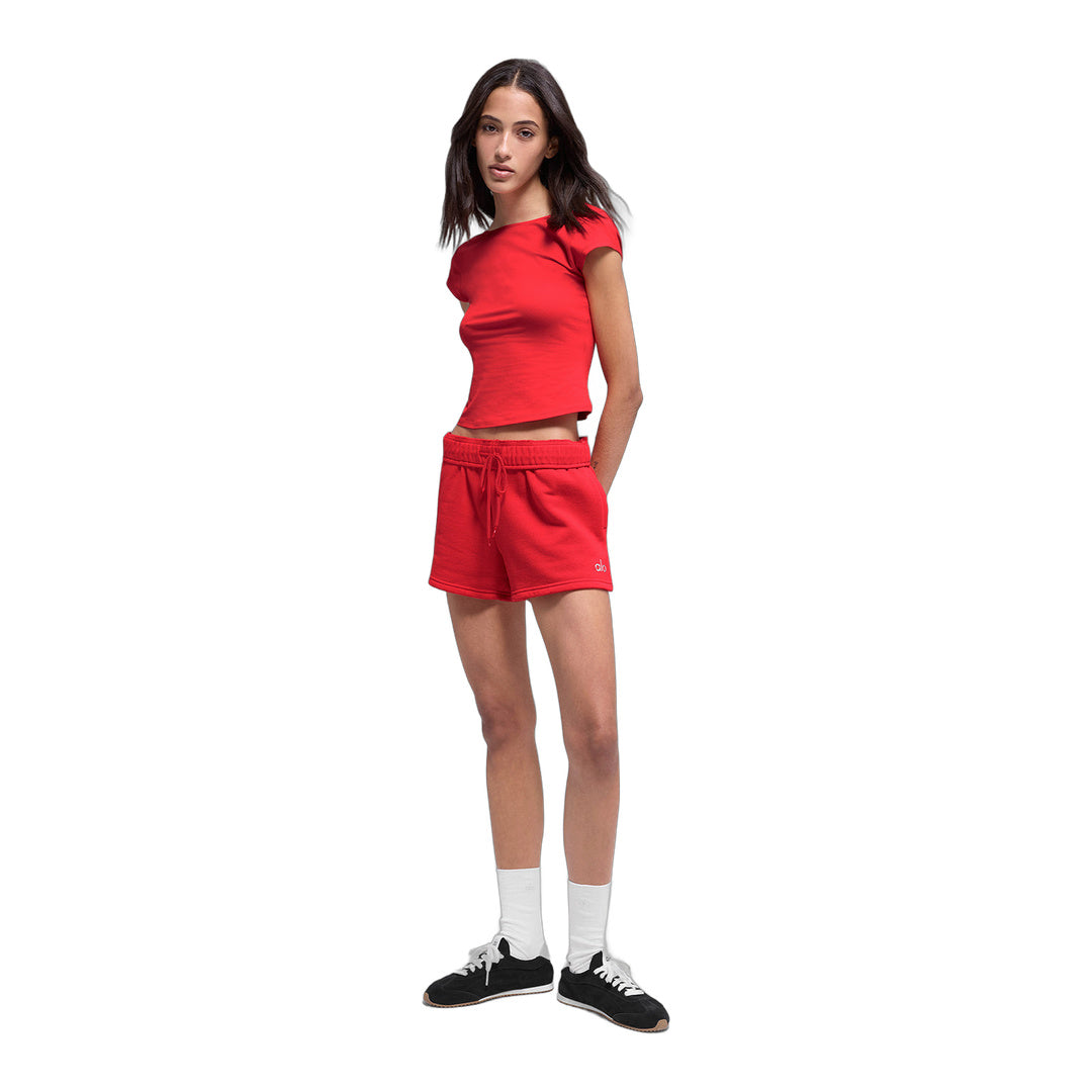 alo Accolade Short - Bright Red by Alo Yoga