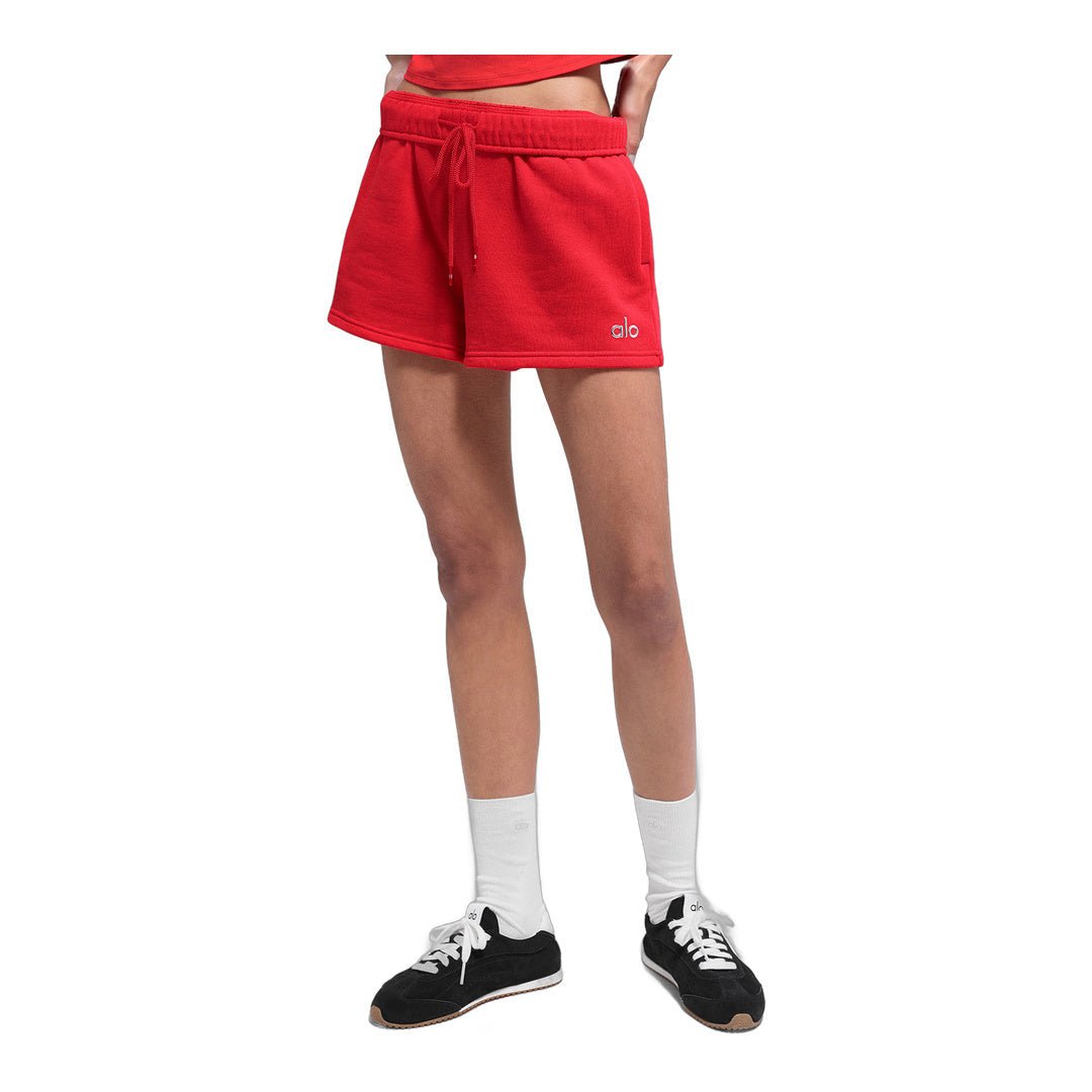 alo Accolade Short - Bright Red by Alo Yoga