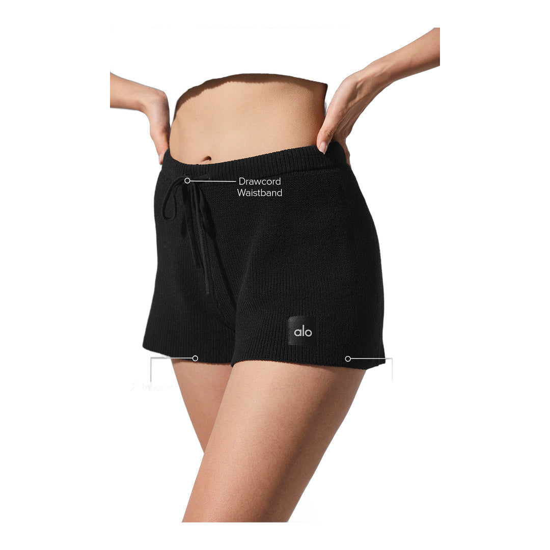 alo Supernatural Sweater Short - Black by Alo Yoga
