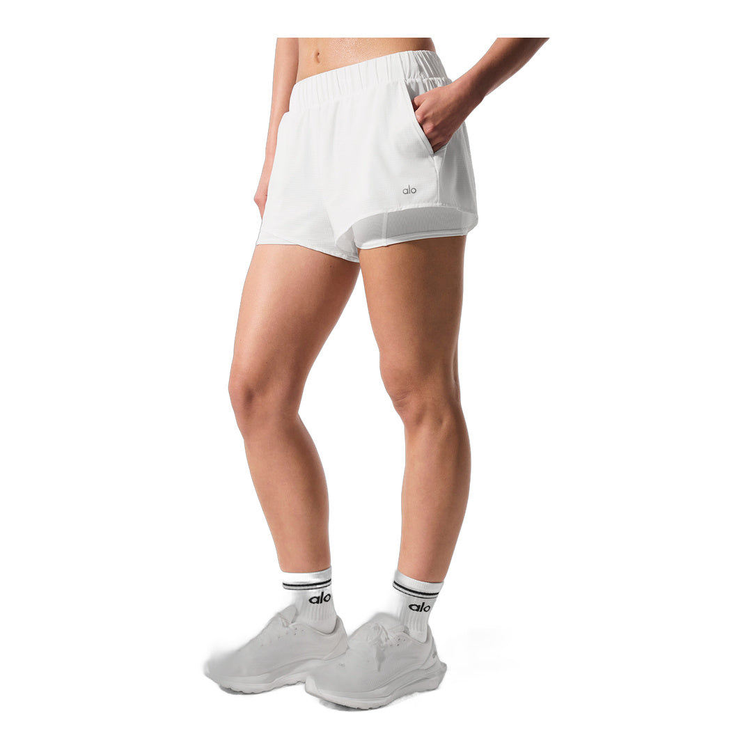 alo Sport Star Short - White by Alo Yoga