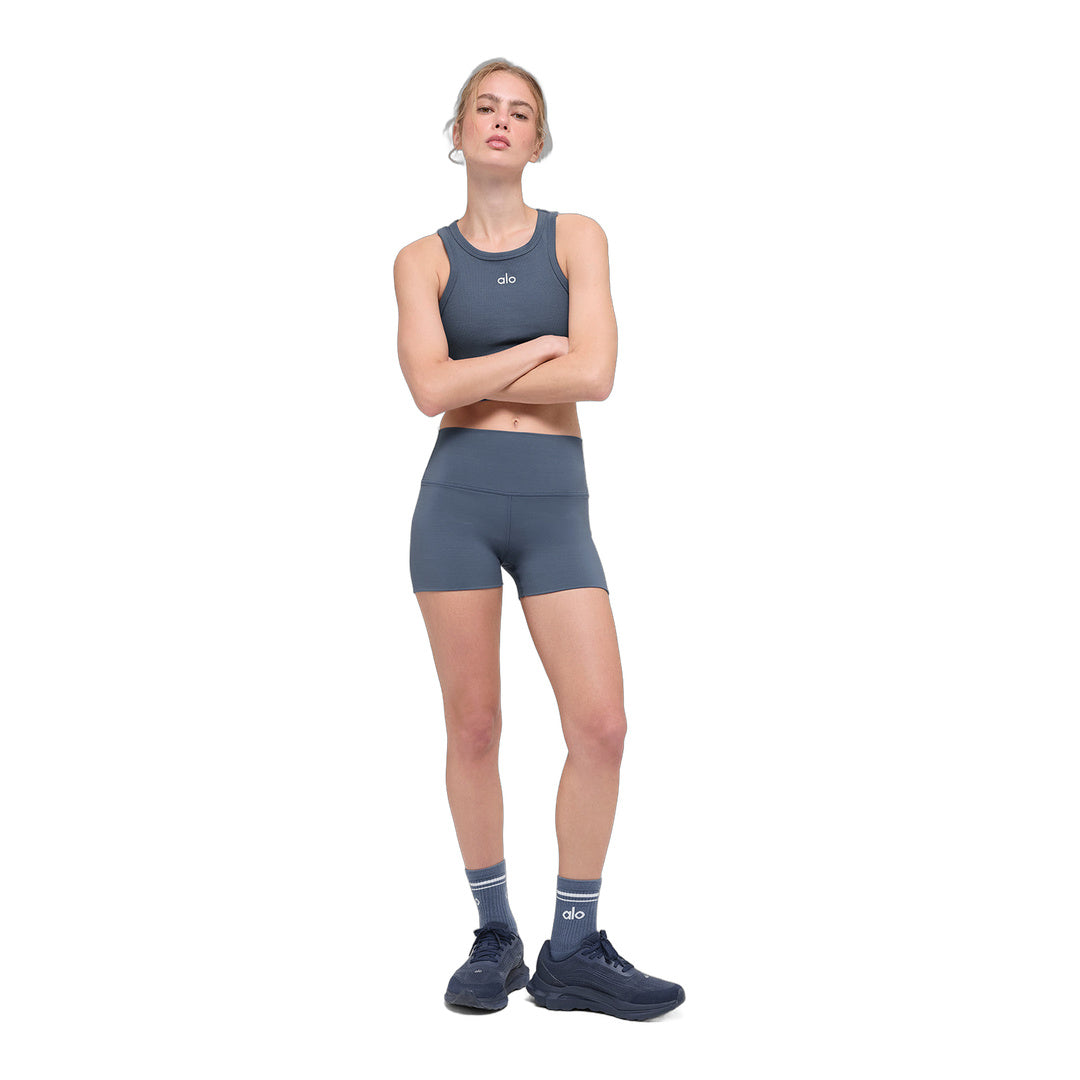 alo 3" ALO Softsculpt High-Waist Precision Short - Bluestone by Alo Yoga