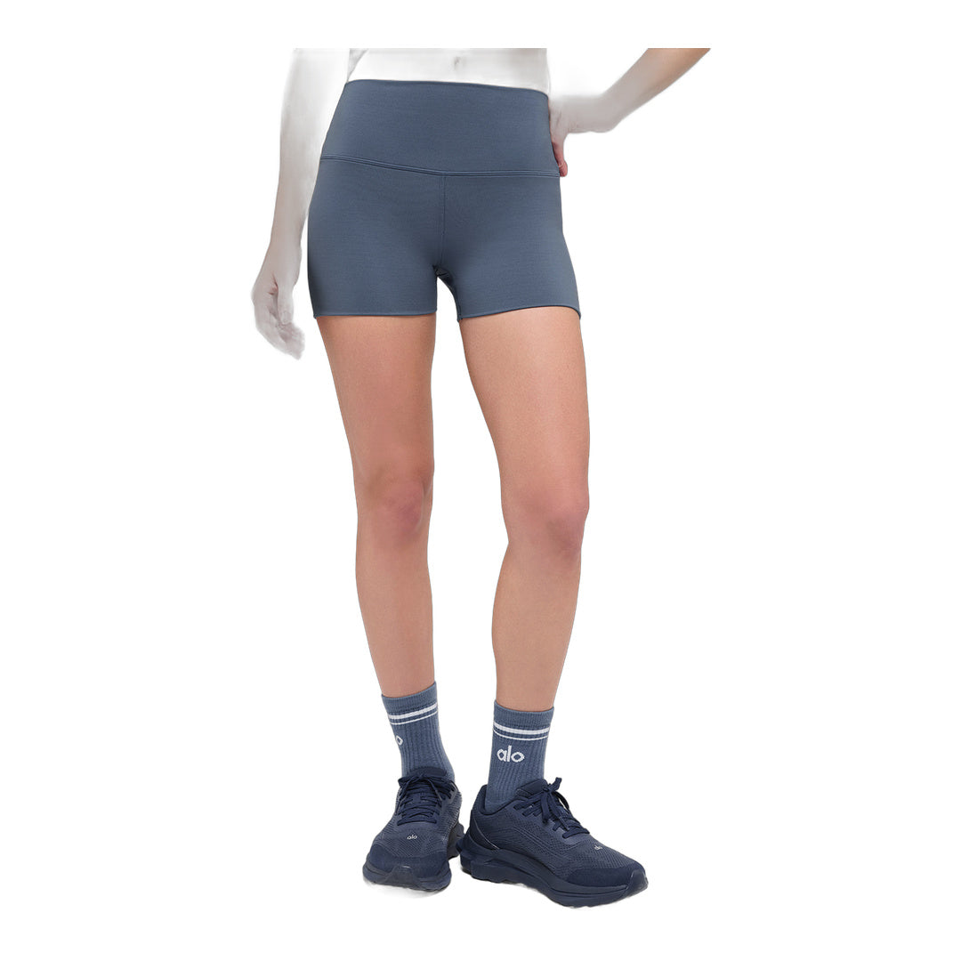 alo 3" ALO Softsculpt High-Waist Precision Short - Bluestone by Alo Yoga
