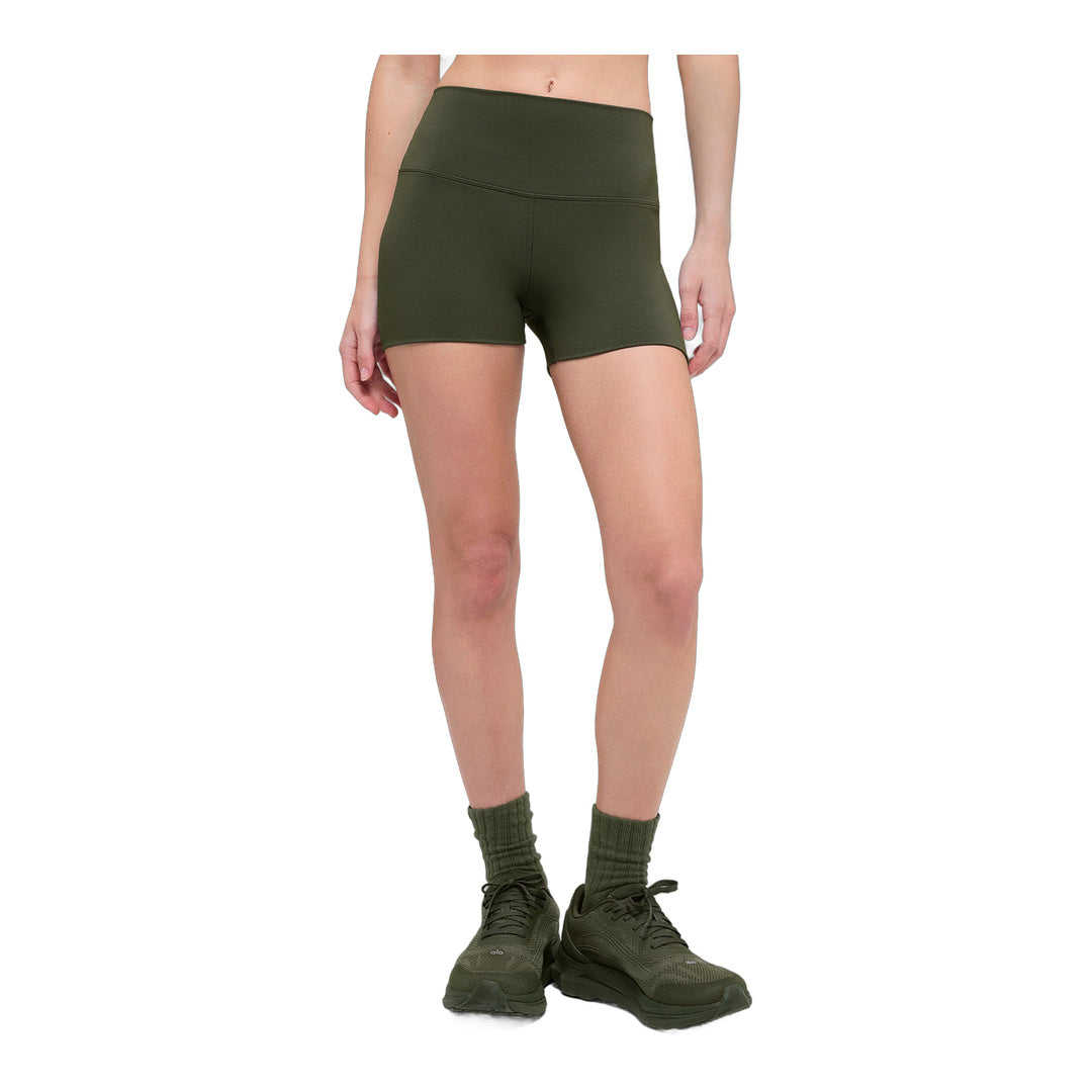 alo 3" ALO Softsculpt High-Waist Precision Short - Green Olive by Alo Yoga