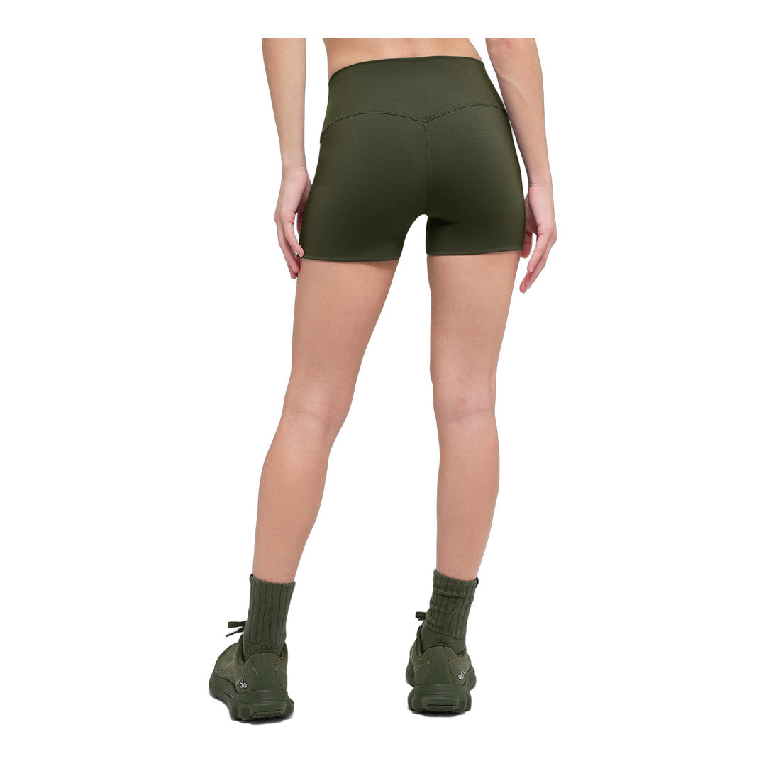 alo 3" ALO Softsculpt High-Waist Precision Short - Green Olive by Alo Yoga