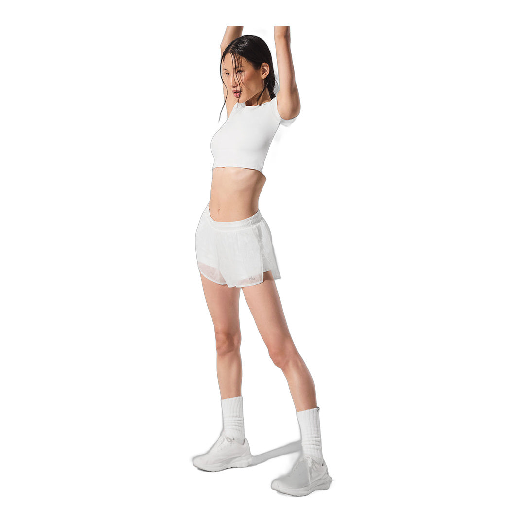 alo Game Time Short - White by Alo Yoga
