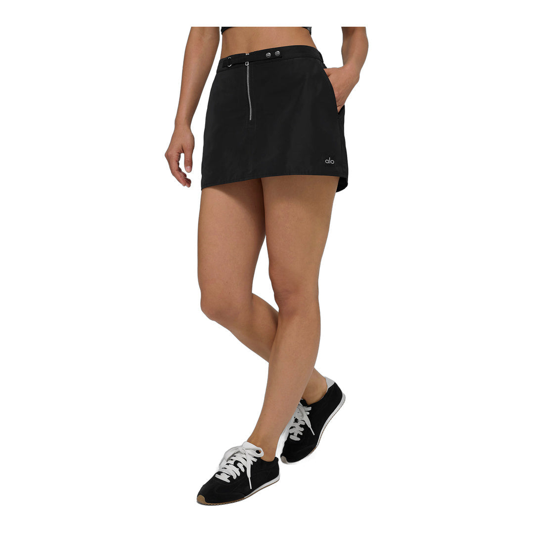 alo Work It Mini Skirt - Black by Alo Yoga