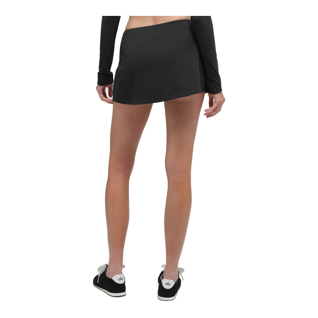 alo ALO Softsculpt Precision Mini Skirt - Black by Alo Yoga