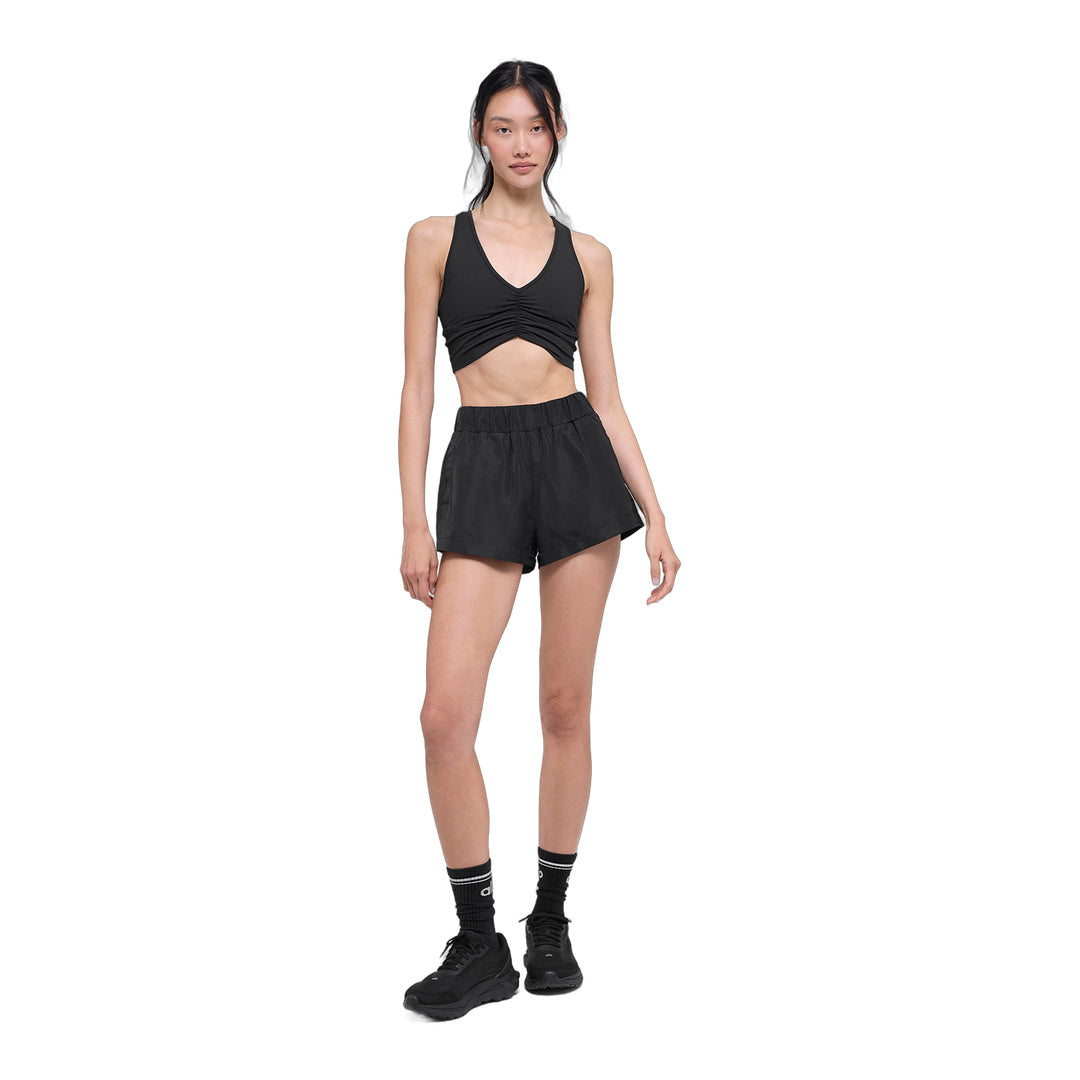 alo High-Waist Socialite Short - Black by Alo Yoga