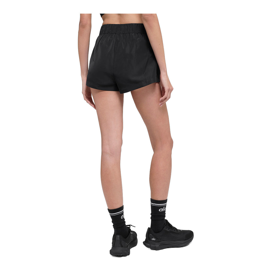 alo High-Waist Socialite Short - Black by Alo Yoga