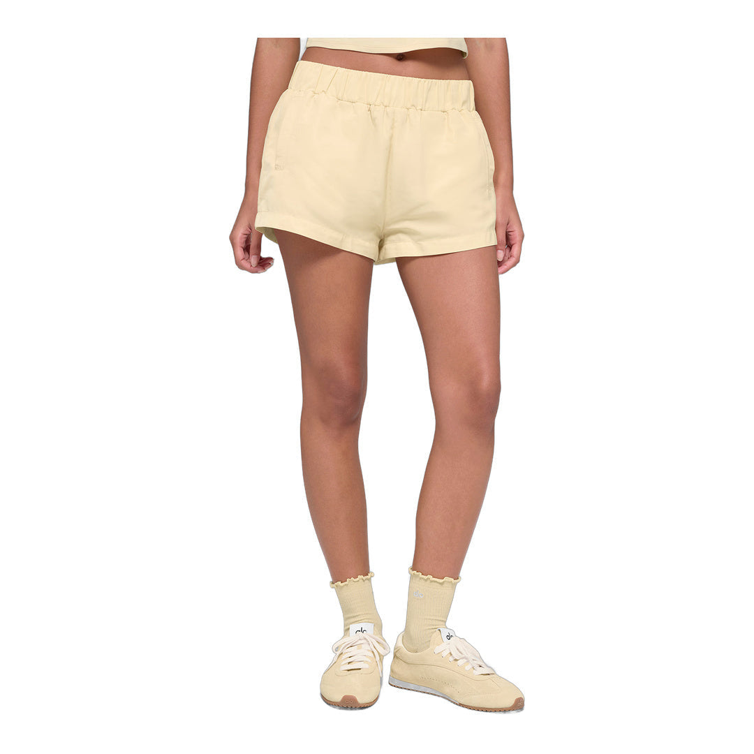 alo High-Waist Socialite Short - Candlelight Yellow by Alo Yoga