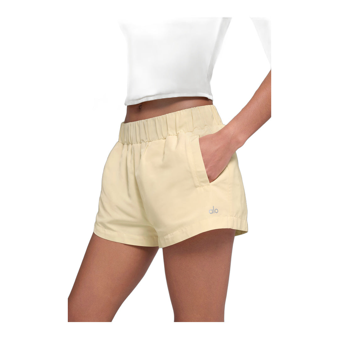 alo High-Waist Socialite Short - Candlelight Yellow by Alo Yoga
