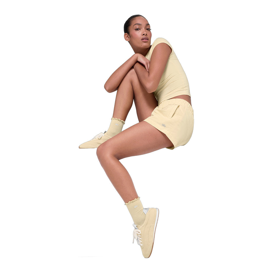 alo High-Waist Socialite Short - Candlelight Yellow by Alo Yoga