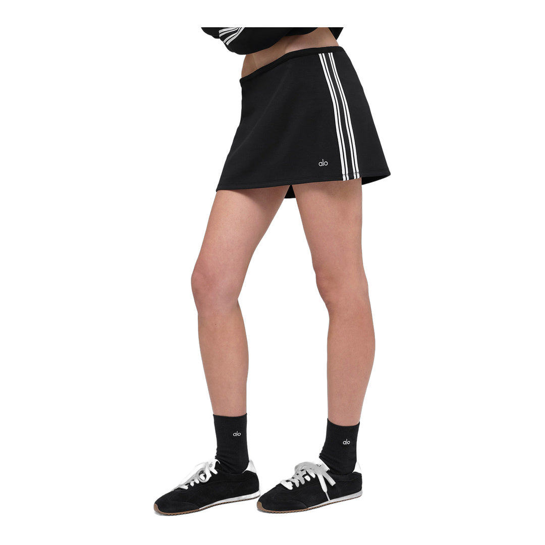 alo Track Star Mini Skirt - Black by Alo Yoga