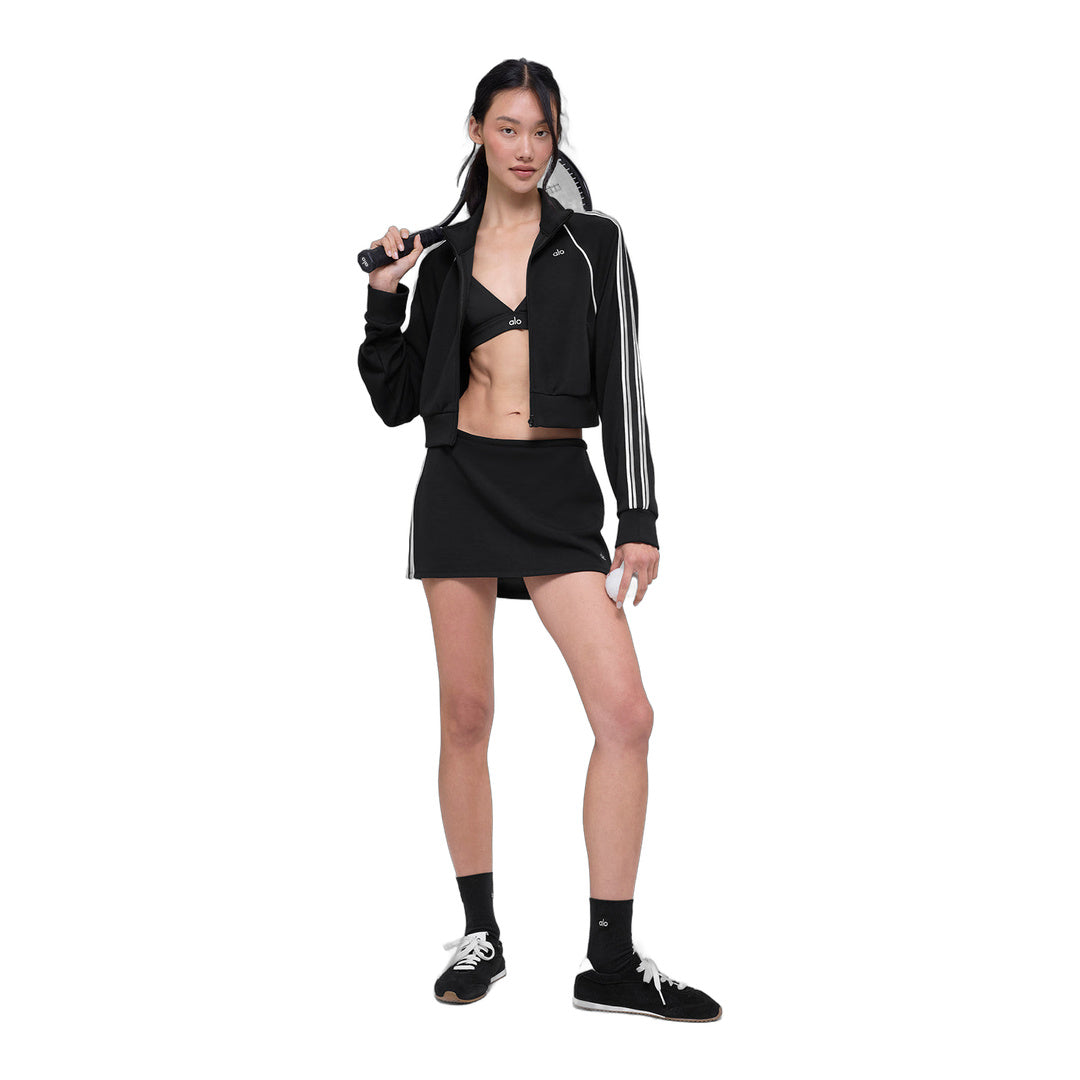 alo Track Star Mini Skirt - Black by Alo Yoga