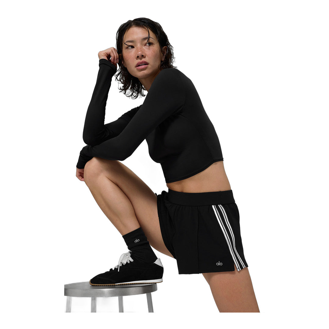 alo Track Star Short - Black by Alo Yoga