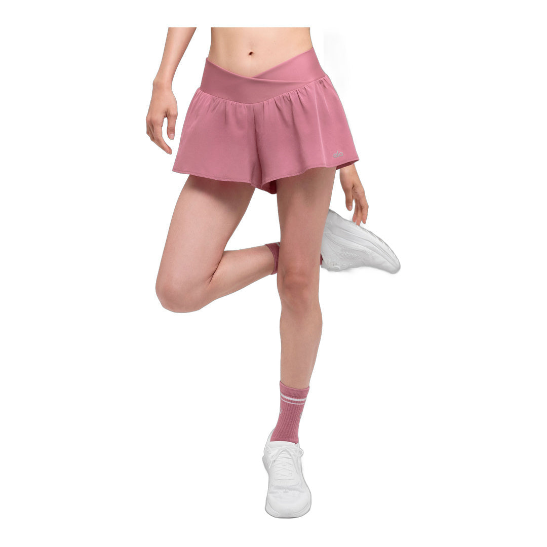 alo V-Cute Running Short - Pink Wild Rose by Alo Yoga