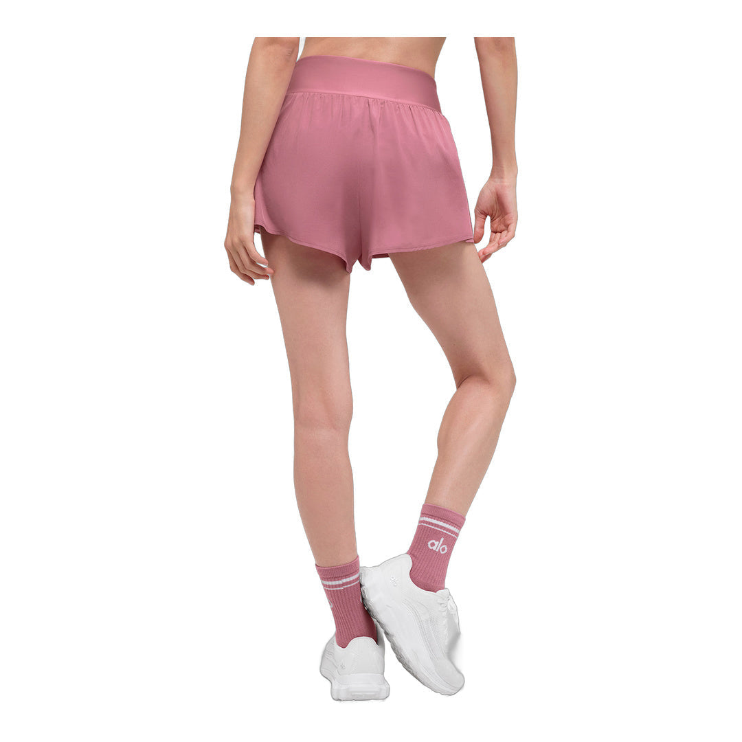 alo V-Cute Running Short - Pink Wild Rose by Alo Yoga