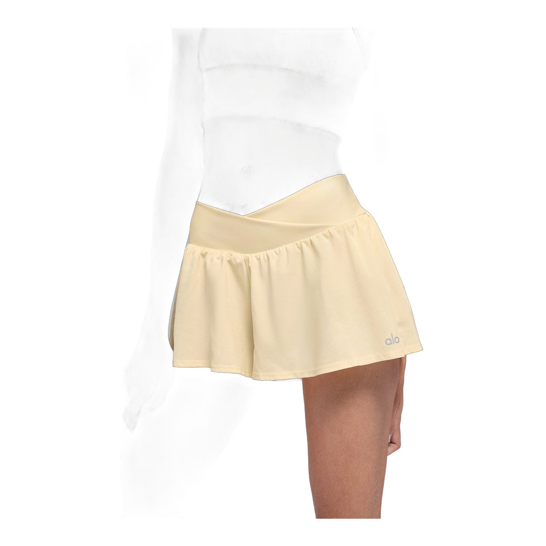 alo V-Cute Running Short - Candlelight Yellow by Alo Yoga