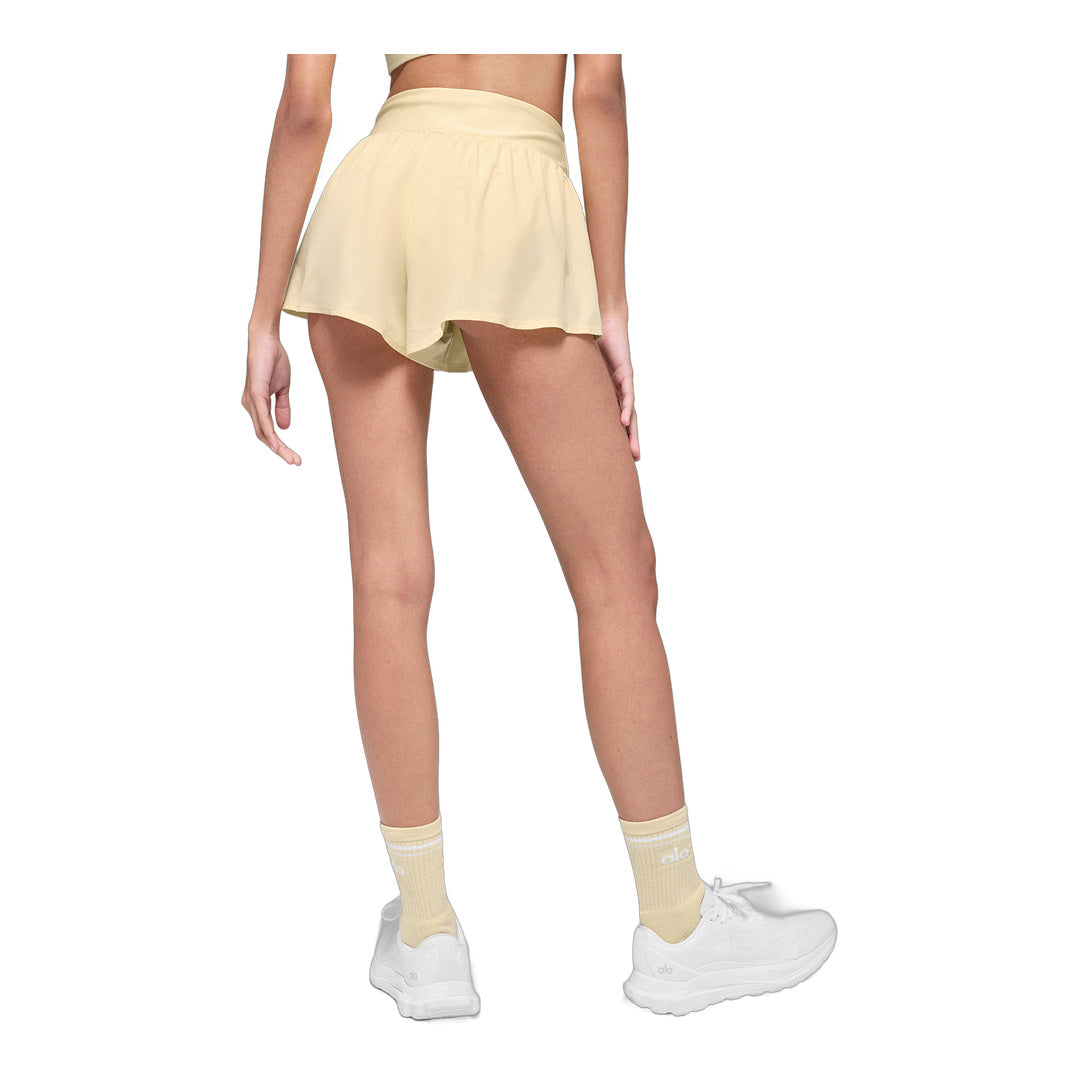 alo V-Cute Running Short - Candlelight Yellow by Alo Yoga