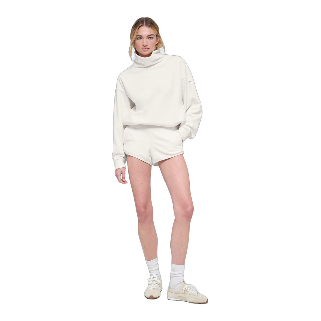 alo Polar Fleece Retreat Short - Ivory by Alo Yoga