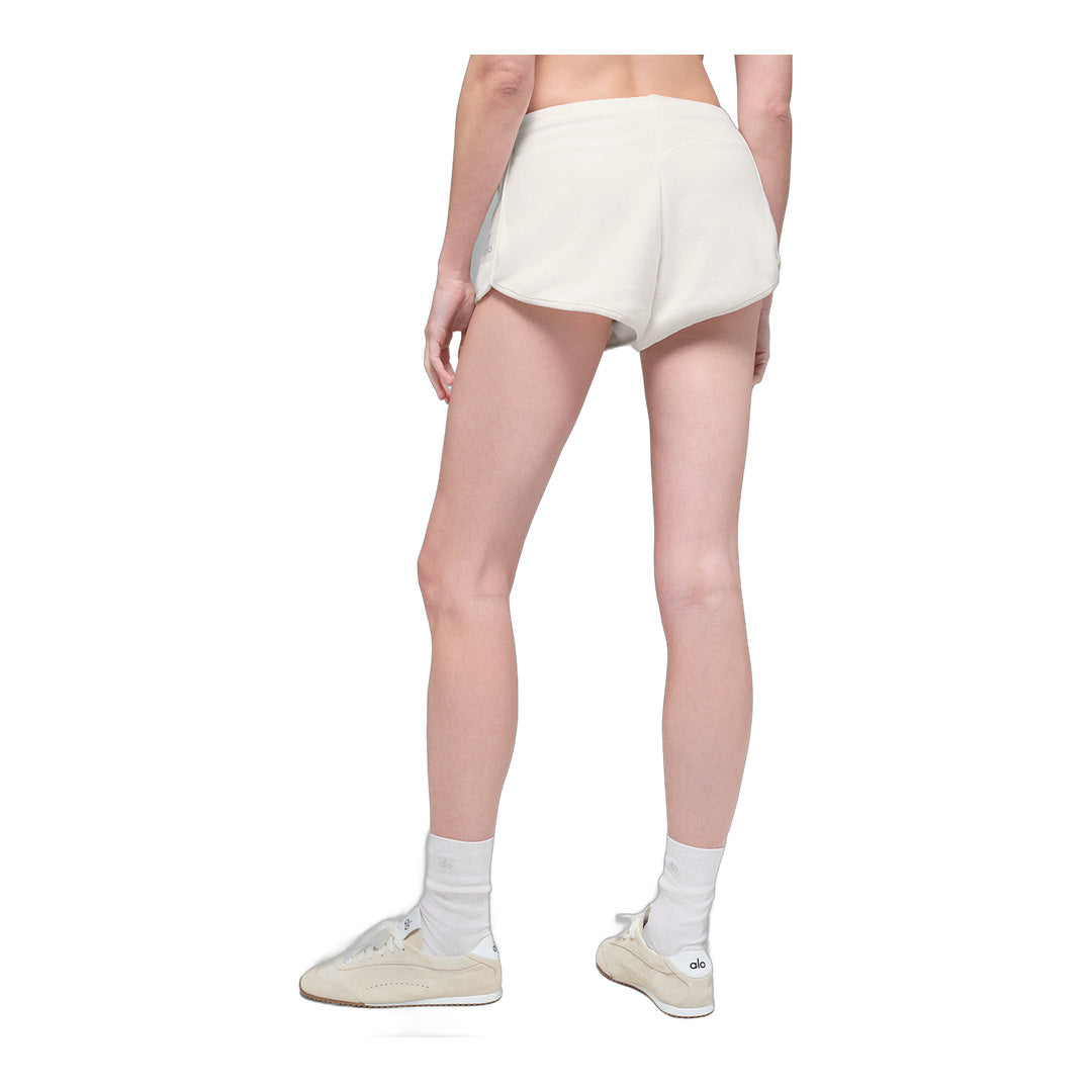 alo Polar Fleece Retreat Short - Ivory by Alo Yoga
