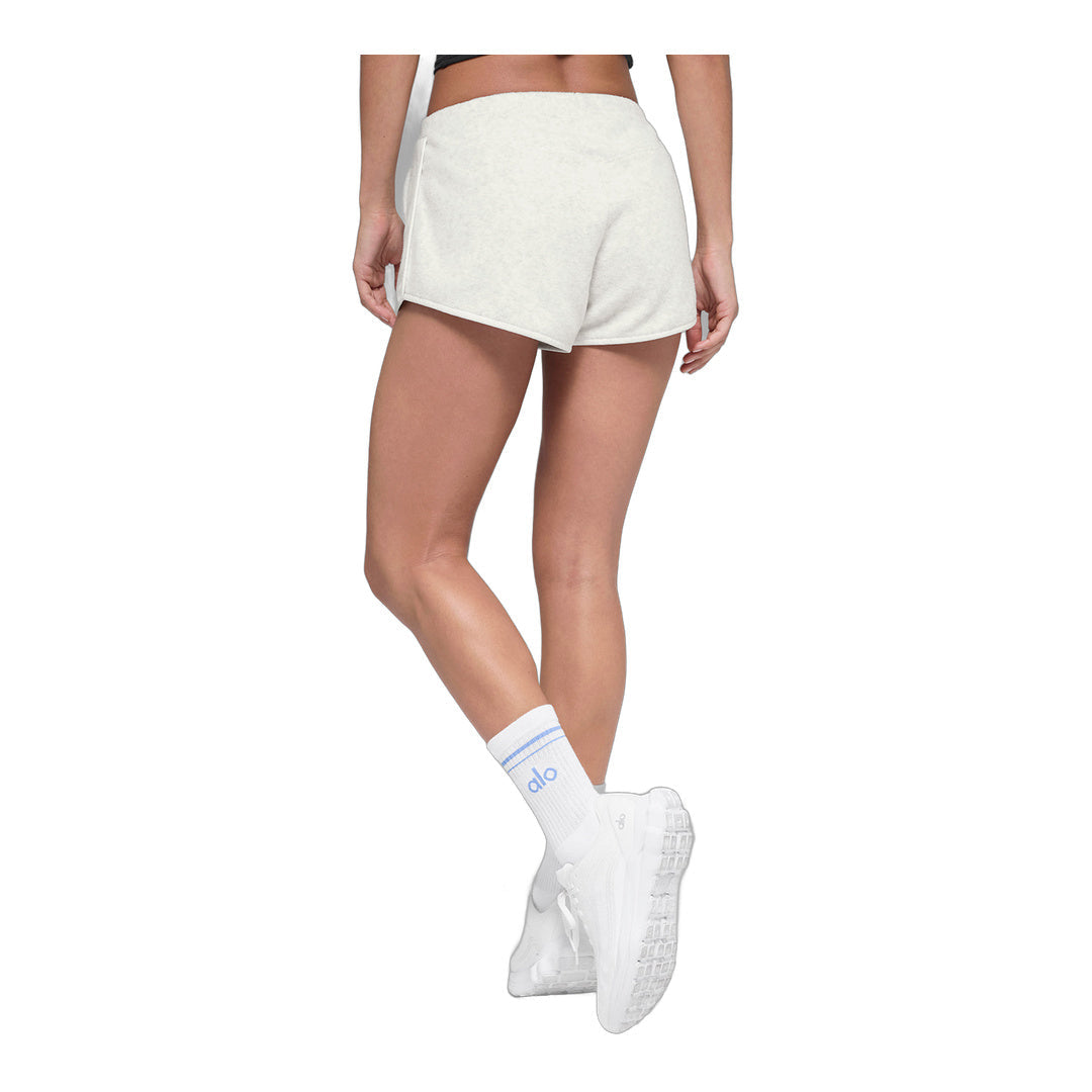 alo Polar Fleece Retreat Short - White Heather Grey by Alo Yoga