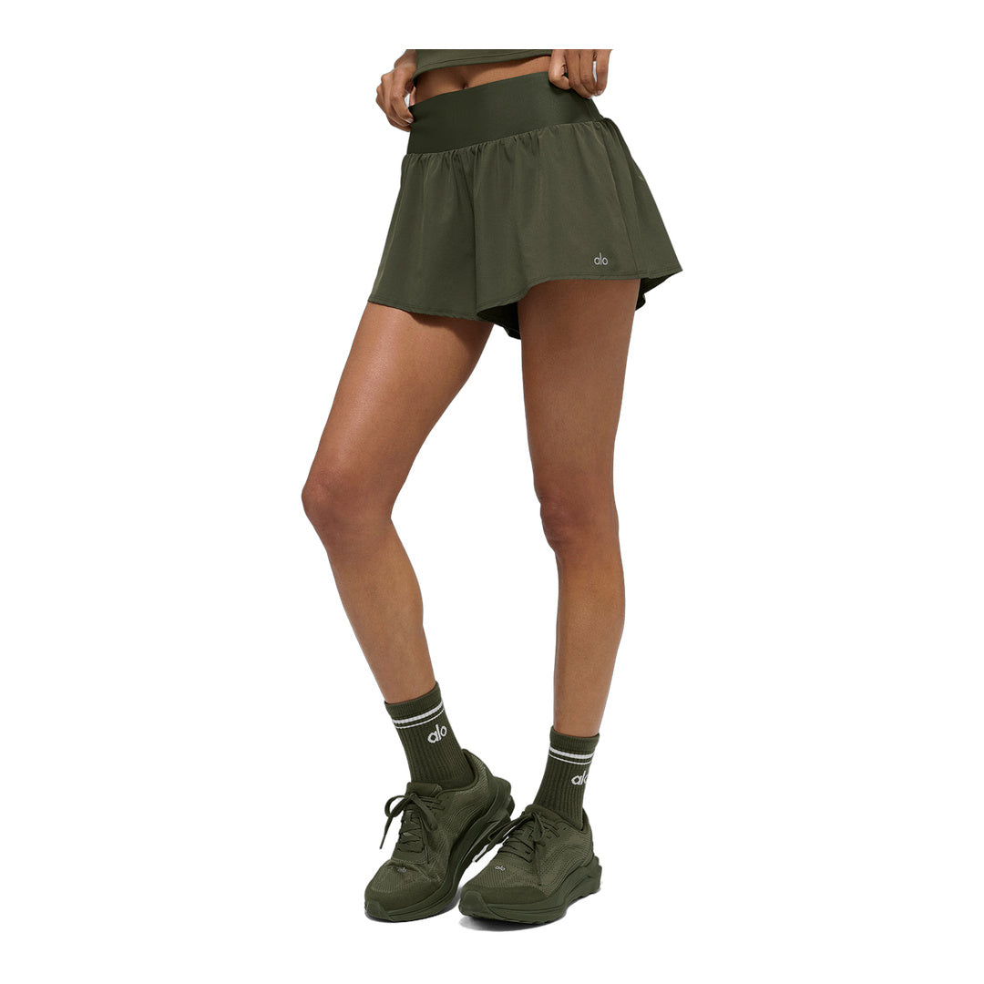 alo Victory Running Short - Green Olive by Alo Yoga
