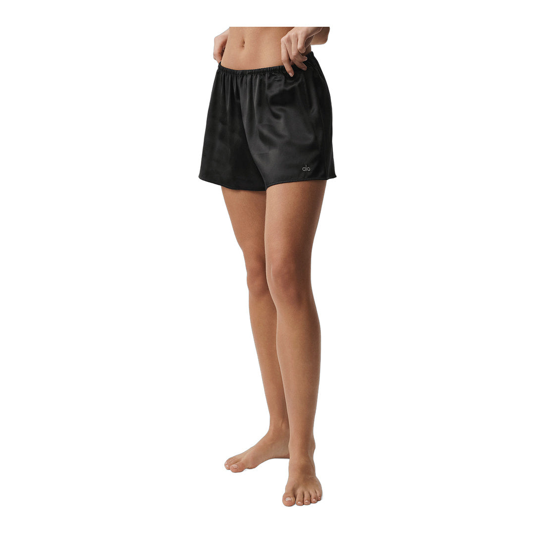 alo Silk Luminous Short - Black by Alo Yoga